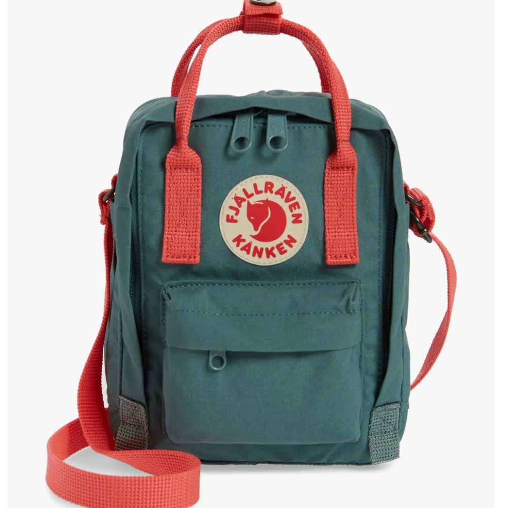 Fjallraven Kanken Sling Shoulder Bag - Frost Green/Peach Pink